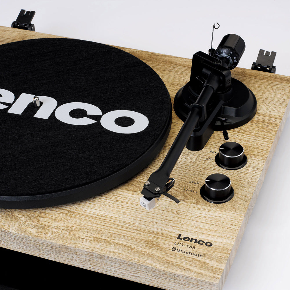 Lenco L-188 Turntable and Airpulse A80 Speakers - Premium Package in Pine - Airpulse Australia