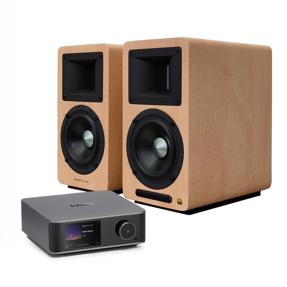 WiiM Ultra and Airpulse A80 Active Stereo System Package - Airpulse Australia
