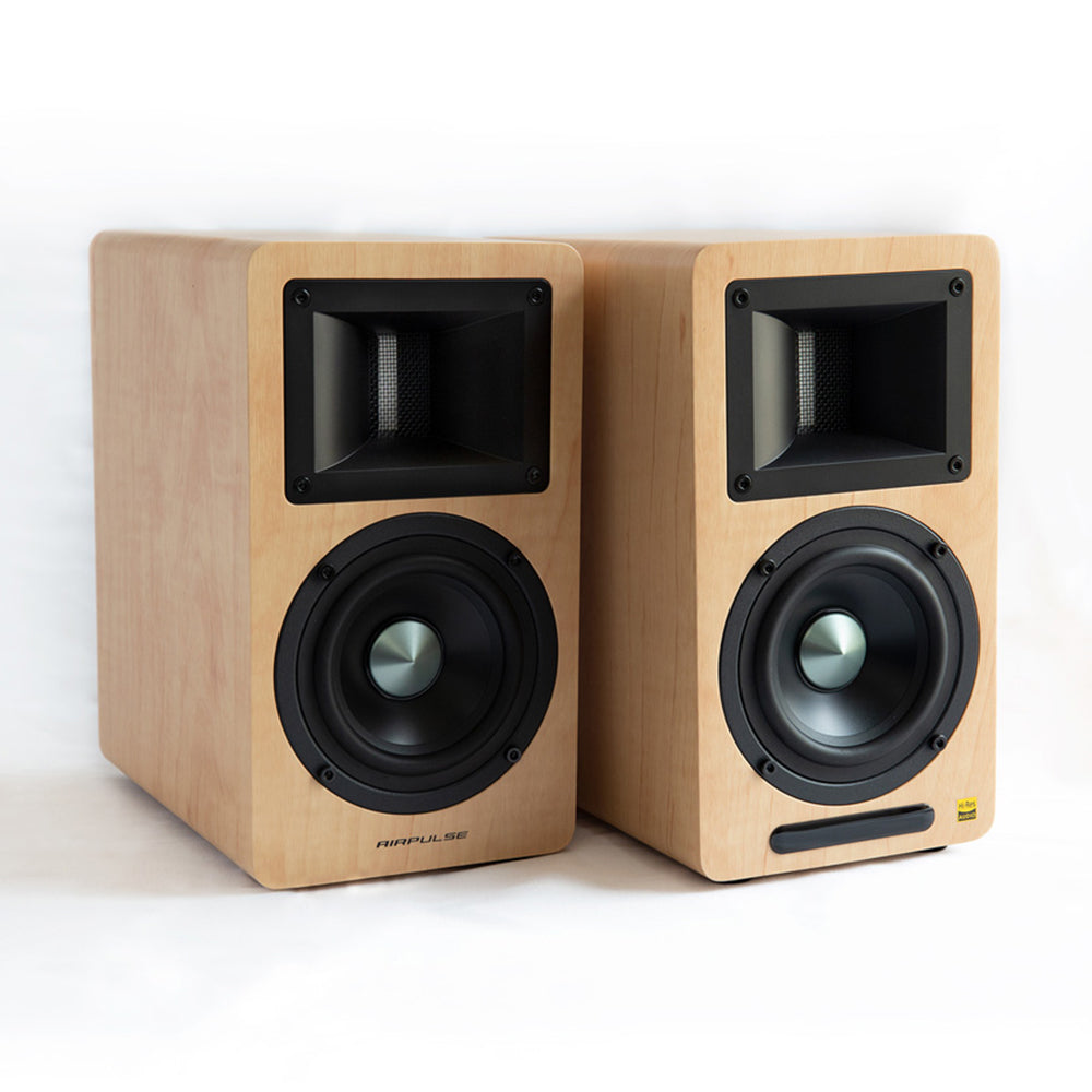 Lenco L-188 Turntable and Airpulse A80 Speakers - Premium Package in Pine - Airpulse Australia