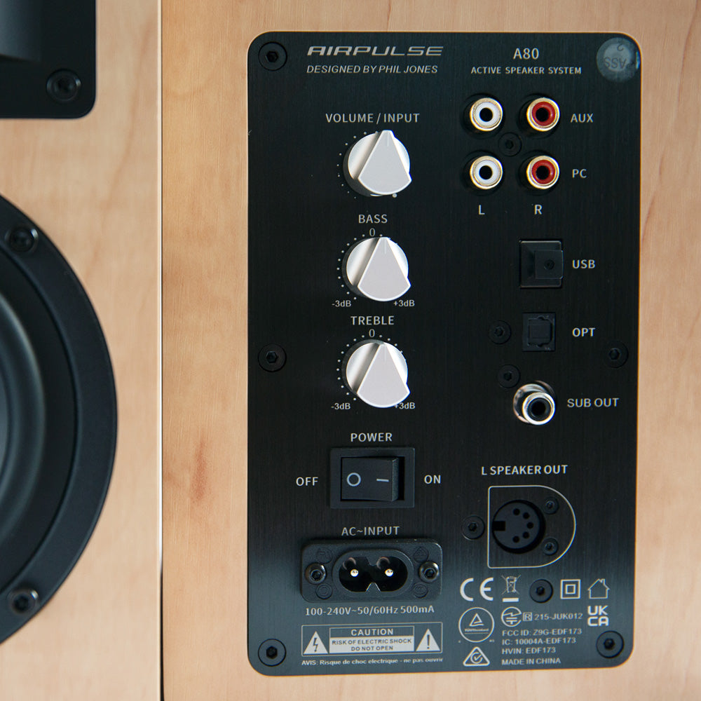 Lenco L-188 Turntable and Airpulse A80 Speakers - Premium Package in Pine - Airpulse Australia