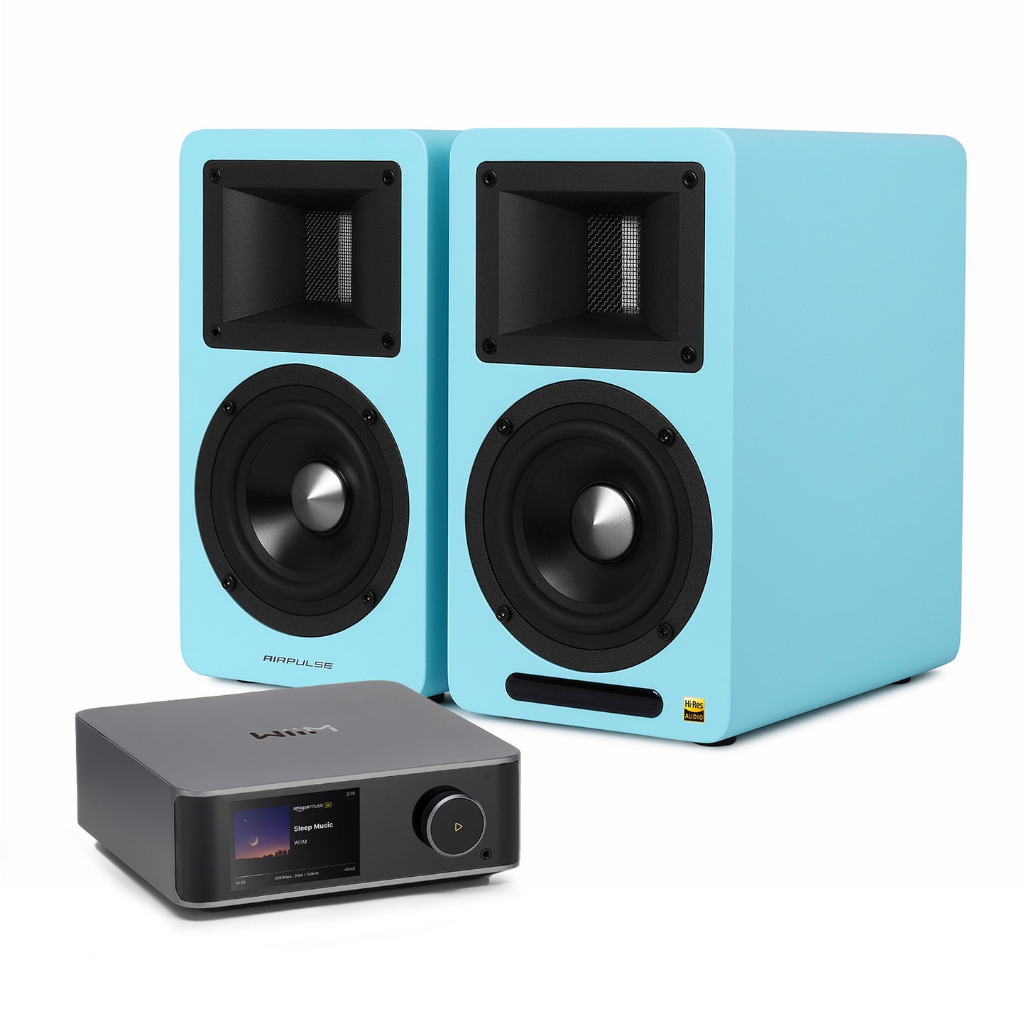 WiiM Ultra and Airpulse A80 Active Stereo System Package