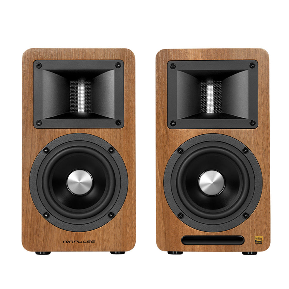 Lenco L-188 Turntable and Airpulse A80 Speakers - Premium Package in Walnut - Airpulse Australia