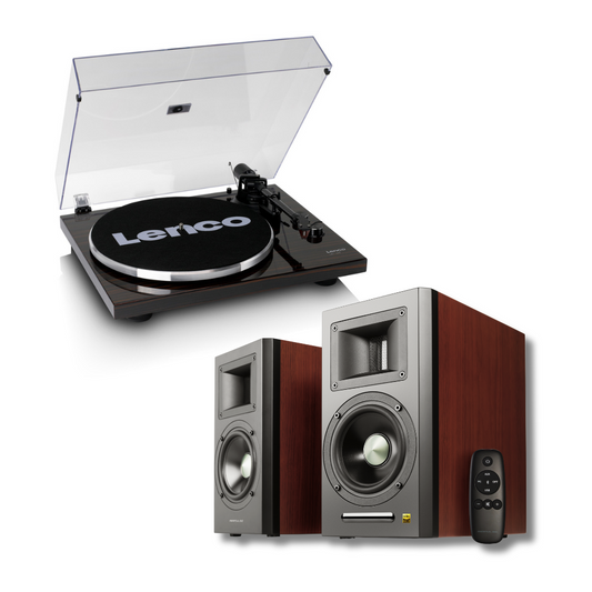 Lenco LBT 345 Walnut and Airpulse A100HD Premium Package - Airpulse Australia