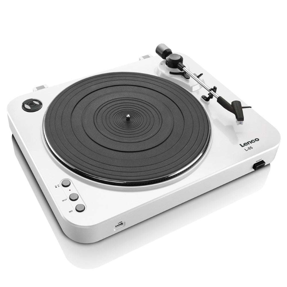 Lenco L-85 in White and Airpulse A100 in White - Airpulse Australia