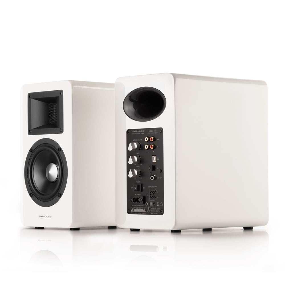 Lenco L-85 in White and Airpulse A100 in White - Airpulse Australia