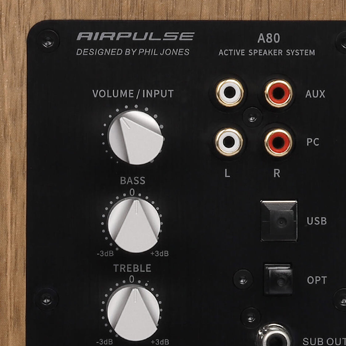 A80 - Active Bookshelf Speaker - Airpulse Australia